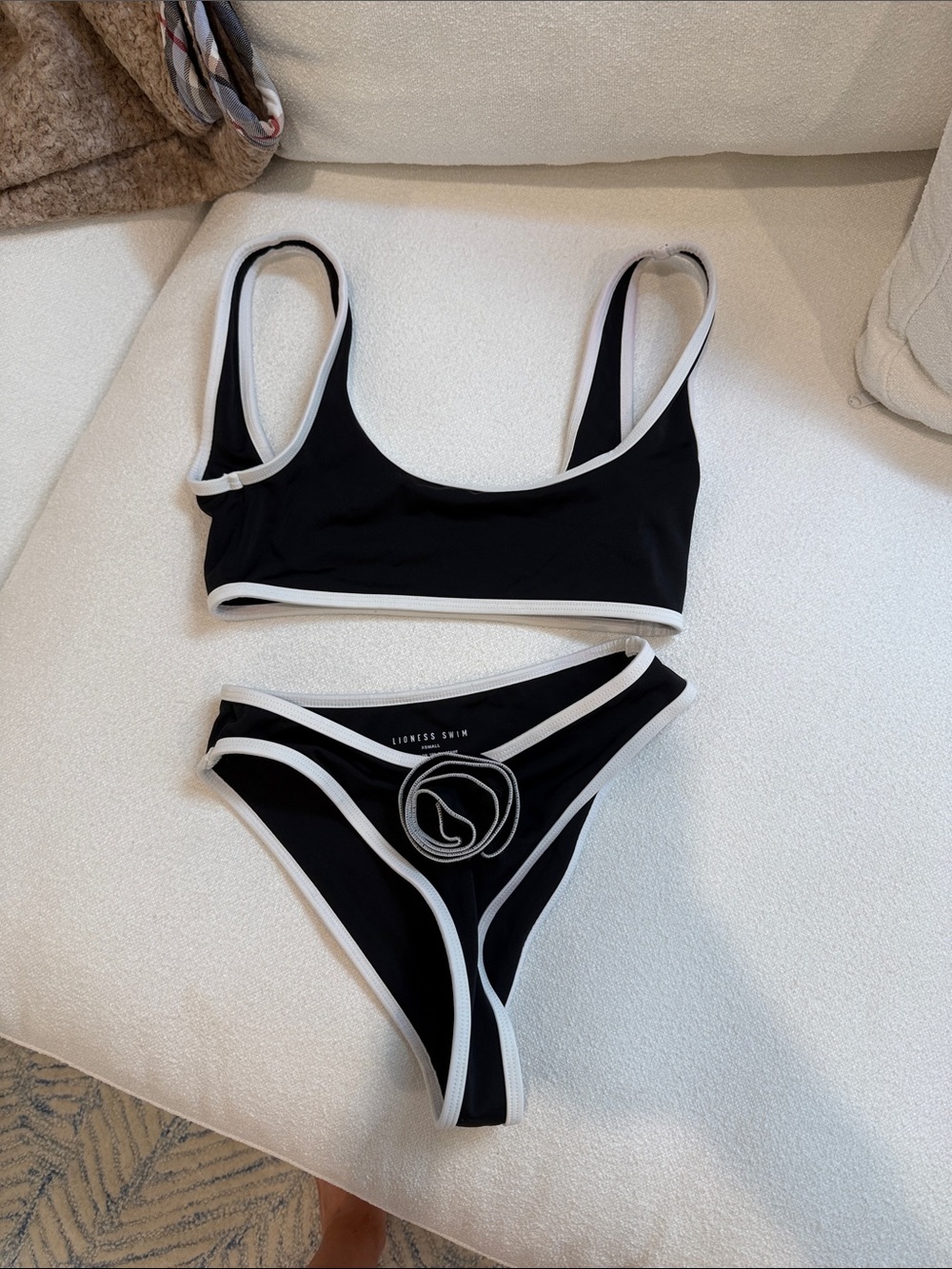 Lioness Black and White Sport Bikini Set